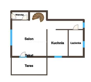 Bliźniak z tarasem / Jeleśnia, blisko Żywca 