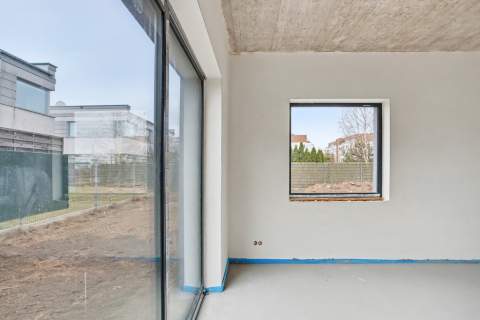 Bliźniak z pompą ciepła na działce 332m2