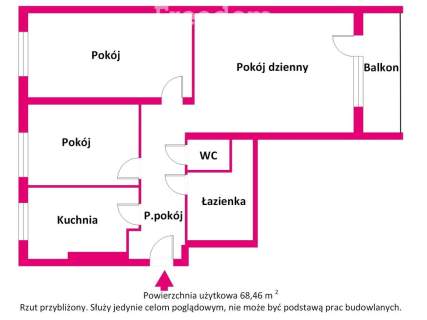 Duże mieszkanie 68,46m2 przy ul. Sidorskiej