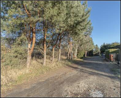 Teren rolniczy z rowem melioracyjnym, linia 220 kV i 110 kV