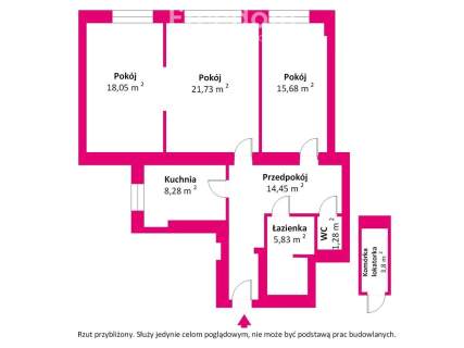Apartament tuż przy Hali Koszyki