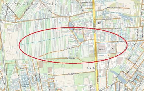 Ursynów, rejon Puławskiej,1227 m2, WZ wolnostojący