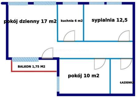 Mieszkanie na sprzedaż, 56,6 m2, Warszawa