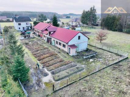 Budynek warsztatowo-garażowy z domem