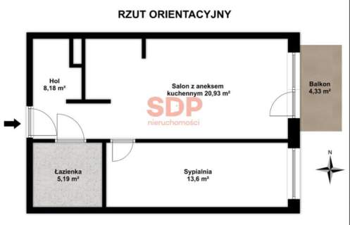 Zamieszkaj na zielonym Oporowie - nowoczesne 48 m2
