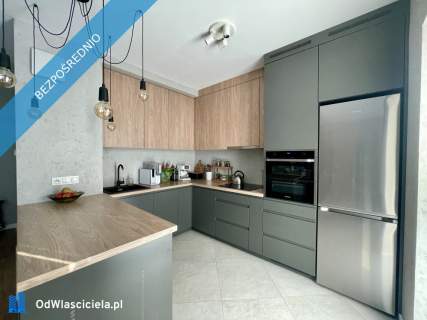 Soft loft z widokiem na panoramę Warszawy