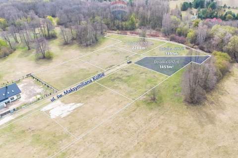 Działka budowlana 1451m2 z WZ, gm. Jaktorów