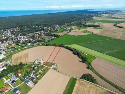 Duża działka na Mierzei Wiślanej w Stegnie.