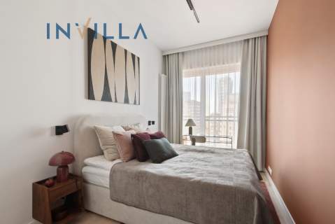 Nowoczesny apartament w Mennica Residence, centrum