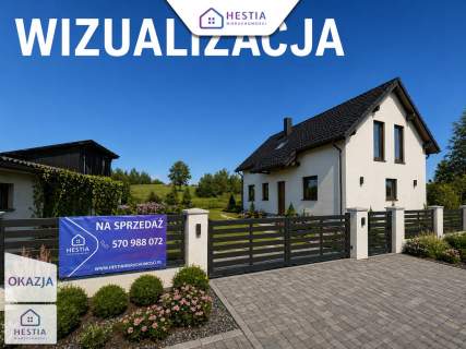 Nowy dom 140 m , działka 3200 m , Sierpowo