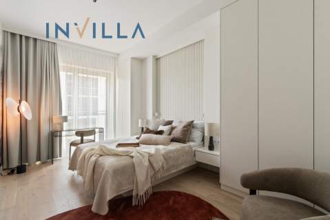 Nowoczesny apartament w Mennica Residence, centrum