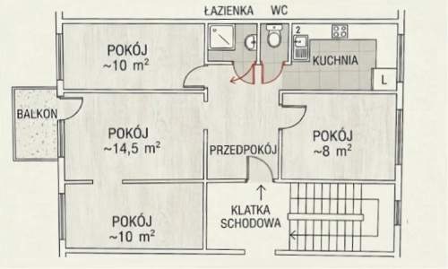 4 pokoje gotowe do zamieszkania os. Piasta