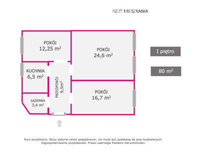 Przestronne 80 m w kamienicy