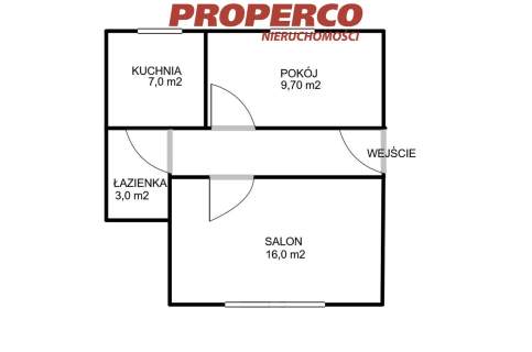 Mieszkanie 2-pok 43,7m2, ul.Orkana, Uroczysko