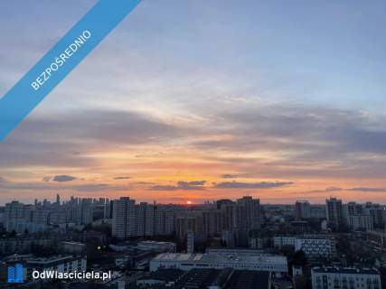 Soft loft z widokiem na panoramę Warszawy