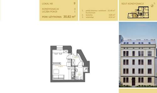 KAWALERKA - KROWODERSKA - STARE MIASTO, 30,82 M2