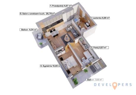 Gotowe Rodzinne M3 I Duży balkon I Podłogówka