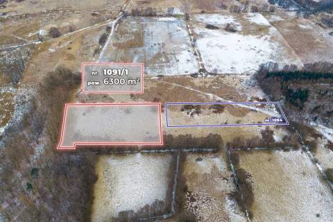 Działka rolna o pow. 6300 m