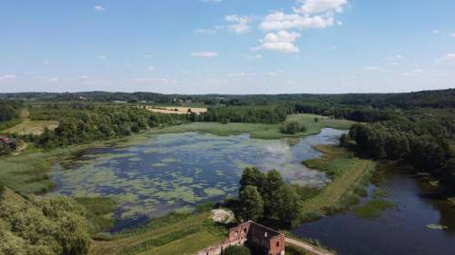 Działka 35 ha z ruinami papierni w Celejowie.
