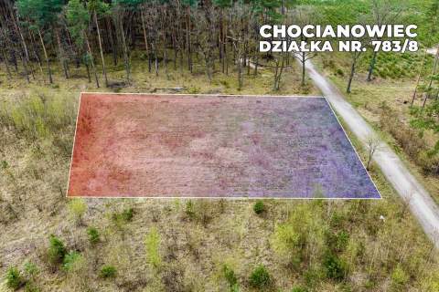 Działka budowlana w bezpośrednim sąsiedztwie lasu