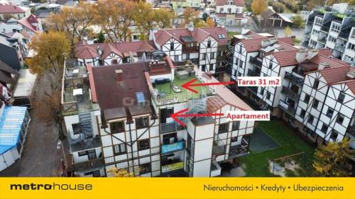 Apartament z tarasem w Rowach, 130 m do morza