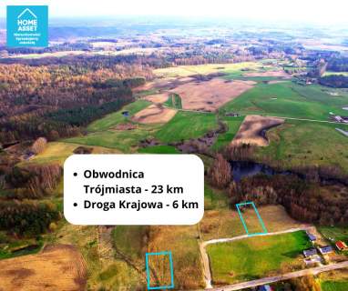 Działka przy drodze gminnej Przywidz
