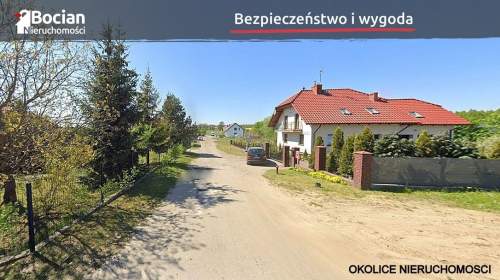 Działka blisko lasu z rozpoczętą budową Trąbki