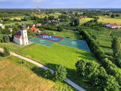 Działka budowlana nr 233/6 we wsi Jodłowice 1116 m