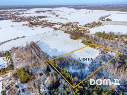 Działka 1,104 HA Media w drodze RM