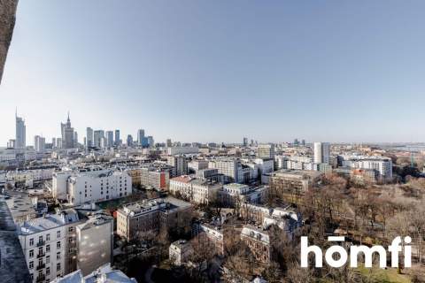 NOWOCZESNE STUDIO Z PANORAMĄ WARSZAWY/36m2/