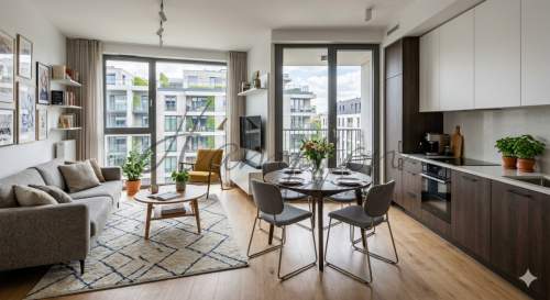 Nowoczesny Apartament 2 Pokoje balkon