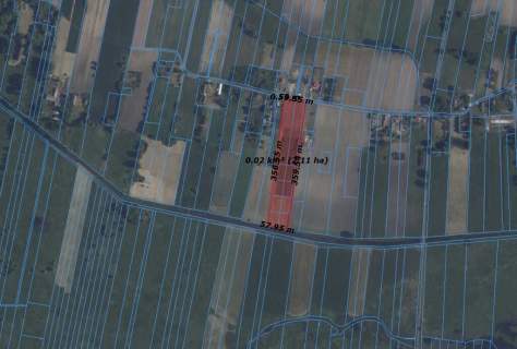 Duża działka budowlana nad rzeką godzinę od Łodzi