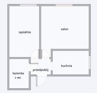 Dwupokojowe mieszkanie, 2 piętro