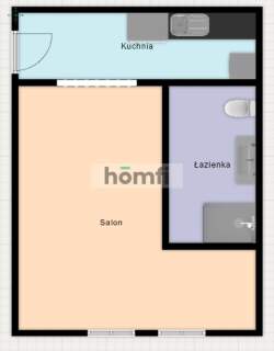 Kawalerka z oddzielną kuchnią Łódź ul. Sterlinga