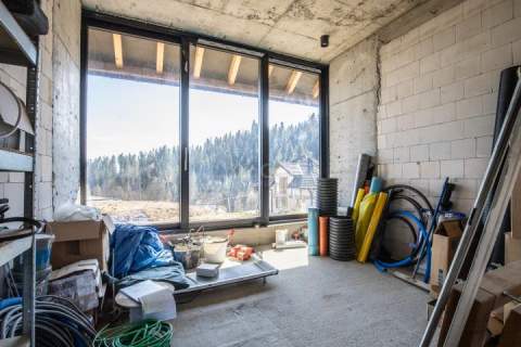 Dom pasywny, niezagrożony widok na Tatry.