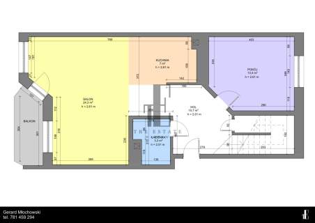 Słoneczny apartament Przy Parku szczęśliwickim.