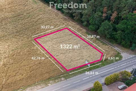 Działka 1322 m Media 2 wjazdy Majdan/Wołomin