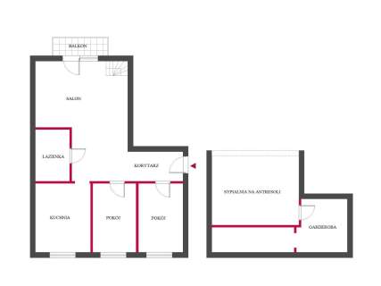 4 pokoje ponad 110m2 2 poziomy Partynice