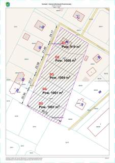 Na sprzedaż 4 działki budowlane po 1000 m2