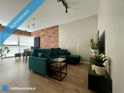 Soft loft z widokiem na panoramę Warszawy