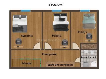 REZERWACJA bezczynszowe, 2 poziomy z windą,110m2