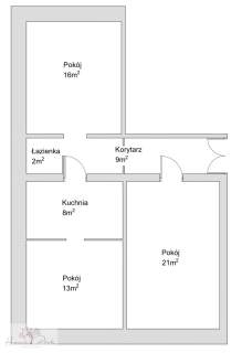 Mieszkanie 69m2 1 piętro - Centrum, Pabianice