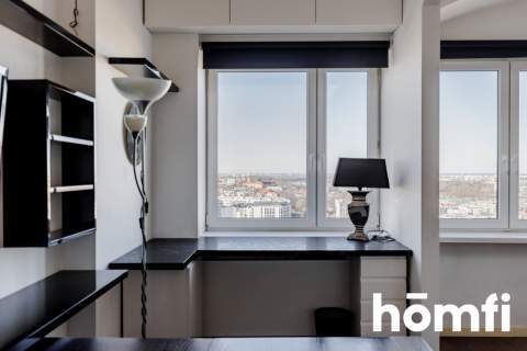 NOWOCZESNE STUDIO Z PANORAMĄ WARSZAWY/36m2/