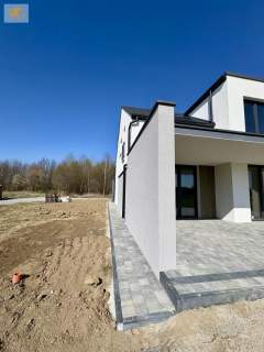 Nowoczesny bliźniak z balkonem i ogrodem - Łańcut, ul. Kąty