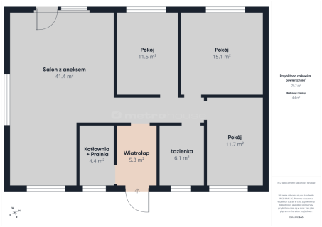 Perełka Osła - nowoczesny dom wolnostojący 94m2