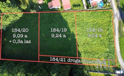 Działki budowlane Świnna Poręba, k. Wadowic