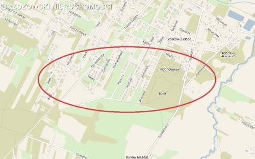 Głosków 919 m2, MPZP, dwulokalowa, szeregowa