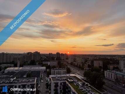 Soft loft z widokiem na panoramę Warszawy