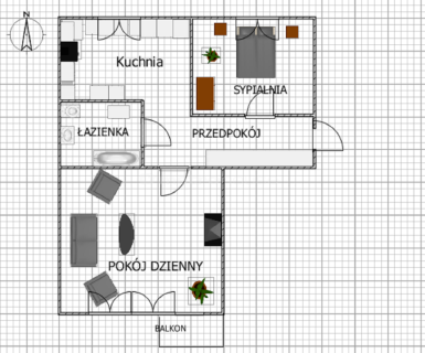 2 pokoje 55 m Centrum/ balkon piwnica KW