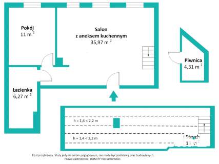 3 pokojowe mieszkanie w centrum Lubania